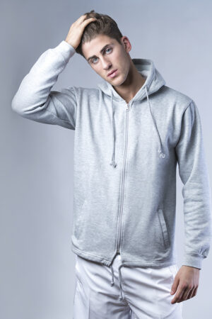 SUDADERA FELPA CAPUCHA CREMALLERA ADULTO